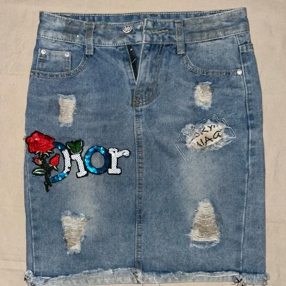 Moschino/Dior denim skirt - Picture 1 of 3